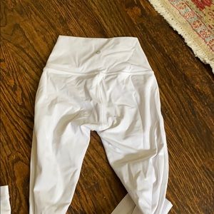 Lululemon size 0 white leggings